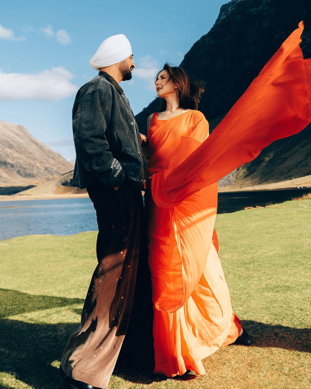 Hania Amir and Diljit Dosanjh